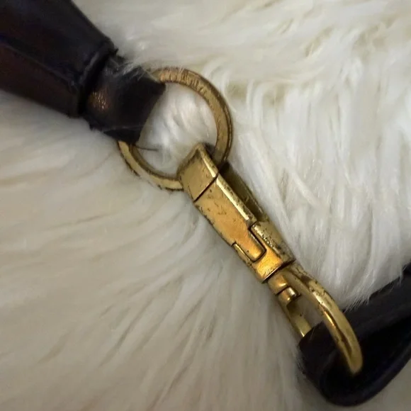 Vintage Coach 6950 Amanda Hobo Shoulder Bag Purse Black Leather - Picture 10 of 13